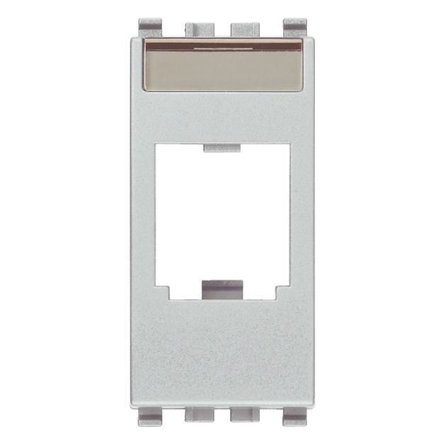 Vimar Eikon MINI-COM Panduit Adaptor, 22.3 x 49 x 20.5 mm, Label Space