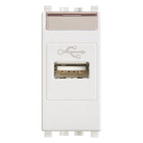 Vimar Eikon USB Socket Outlet, 1 Module, Screw Terminals, IP20