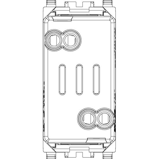 Vimar Eikon Fuse Carrier, 1P, 16A, 250V, for 5x20 mm and 6.3x32 mm Miniature Fuses