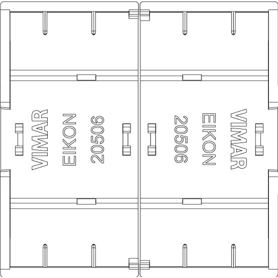 Vimar Eikon Interchangeable RF Switch Buttons, For EnOcean Bluetooth ZigBee Devices, IP40