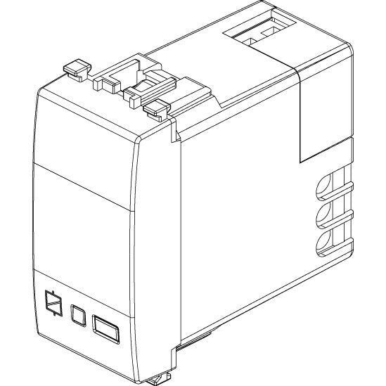 Vimar Eikon Relay Actuator, 1 Module, 6A, 120-230V, Change-Over Relay Output