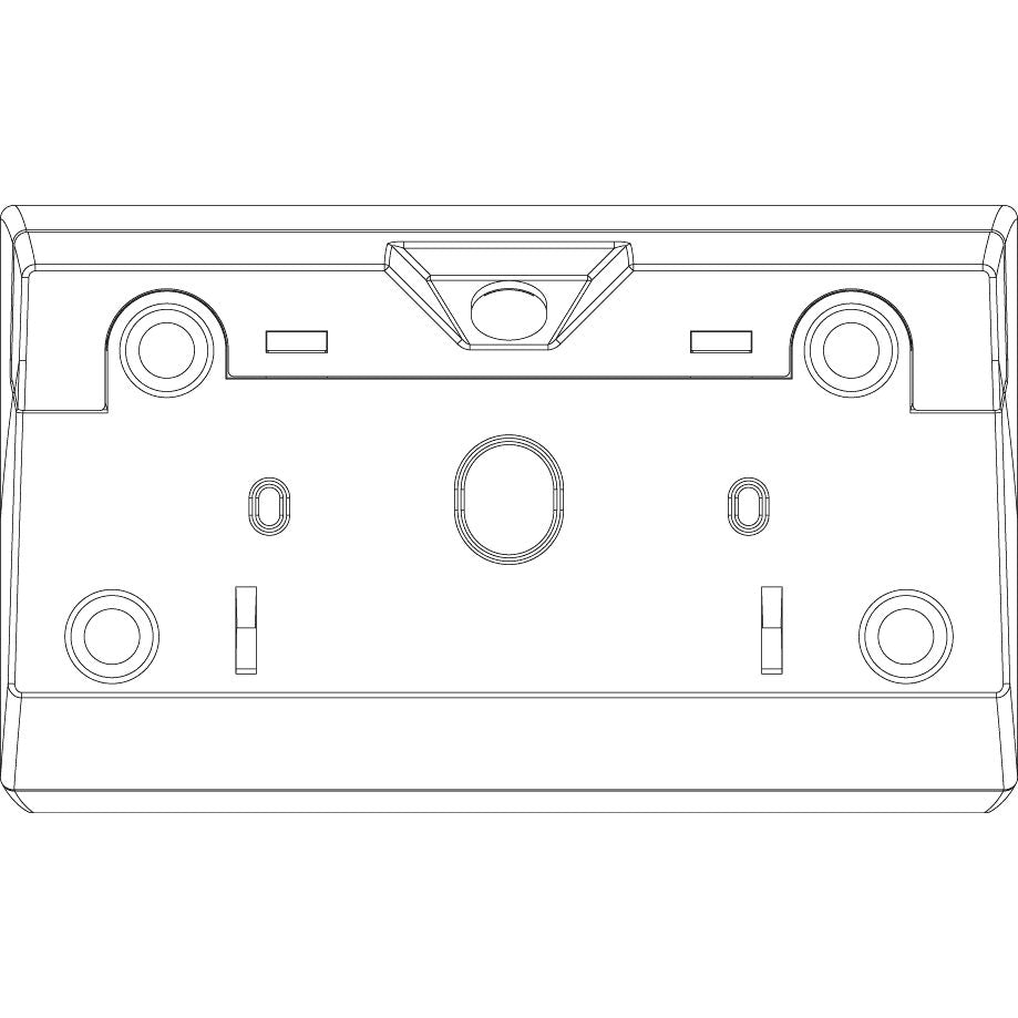 Vimar Eikon Table Mounting Box, 4-Module, IP20, Plastic