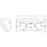 Vimar Eikon Table Mounting Box, 7-Module, Horizontal, IP20