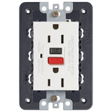 Vimar Eikon Double 2P+E USA Socket Outlet, GFCI, 15A 125V, 60 Hz