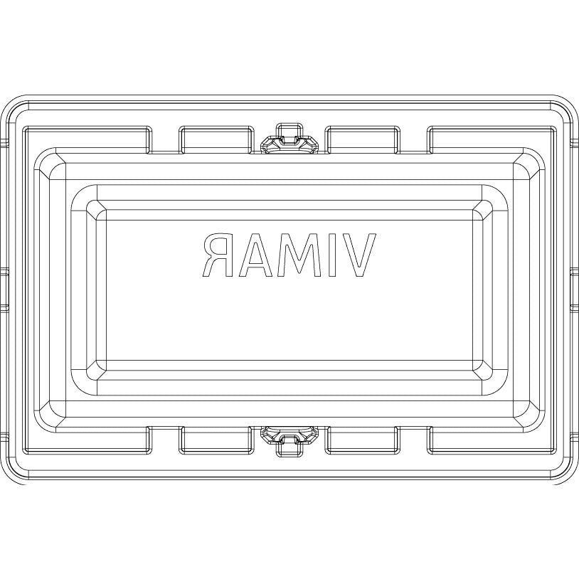 Vimar Eikon Mounting Frame and Protection Cover, 3-Module