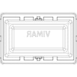 Vimar Eikon Mounting Frame and Protection Cover, 3-Module