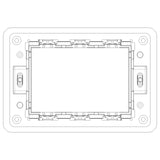 Vimar Eikon Mounting Frame and Protection Cover, 3-Module