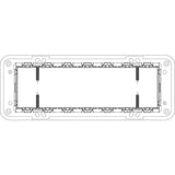 Vimar Eikon Mounting Frame and Protection Cover, 7M