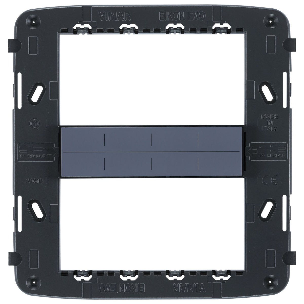 Vimar Eikon Mounting Frame and Protection Cover, 8 (4+4)-Module