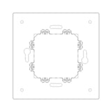 Vimar Eikon Exé RF Device Mounting Frame, For Ocean Bluetooth ZigBee Radio Controls, 2-Module