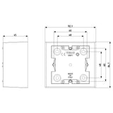 Vimar 09971 Surface Mounting Box, For Idea/Eikon/Plana, 1-2M, 43.5 mm Deep