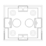 Vimar 09971 Surface Mounting Box, For Idea/Eikon/Plana, 1-2M, 43.5 mm Deep