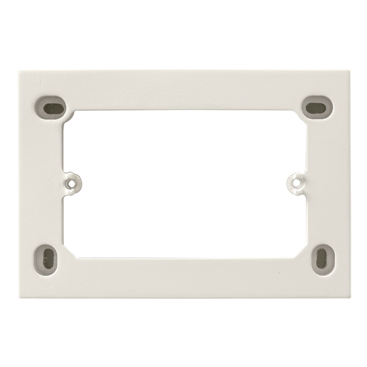Vimar 3-Module Surface Mounting Box, For Eikon Devices, For Idea Devices, For Plana Devices, 84 x 121.5 x 30 mm, IP20, Halogen-Free Plastic