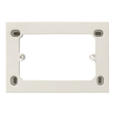 Vimar 3-Module Surface Mounting Box, For Eikon Devices, For Idea Devices, For Plana Devices, 84 x 121.5 x 30 mm, IP20, Halogen-Free Plastic