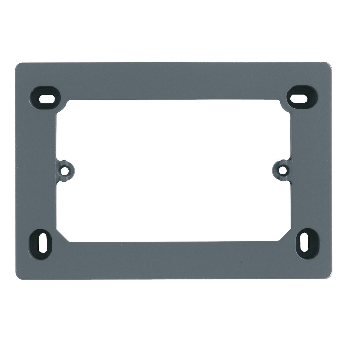 Vimar 3-Module Surface Mounting Box, For Eikon Devices, For Idea Devices, For Plana Devices, 84 x 121.5 x 30 mm, IP20, Halogen-Free Plastic