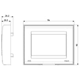 Vimar Idea/8000 IP55 Cover, 3-Module, 3 Adaptors Included