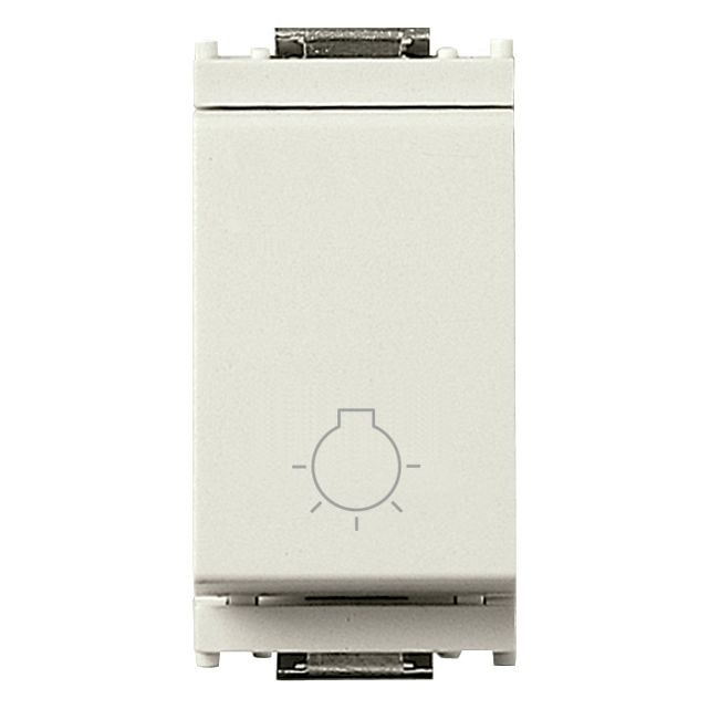 Vimar Idea Push Button, 1P NO, 10A, 250V, IP40, Light Symbol