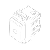 Vimar Idea Single Push Button, 1P NC, 16A, 250V, IP40