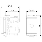 Vimar Idea Single Push Button, 1P NC, 16A, 250V, IP40