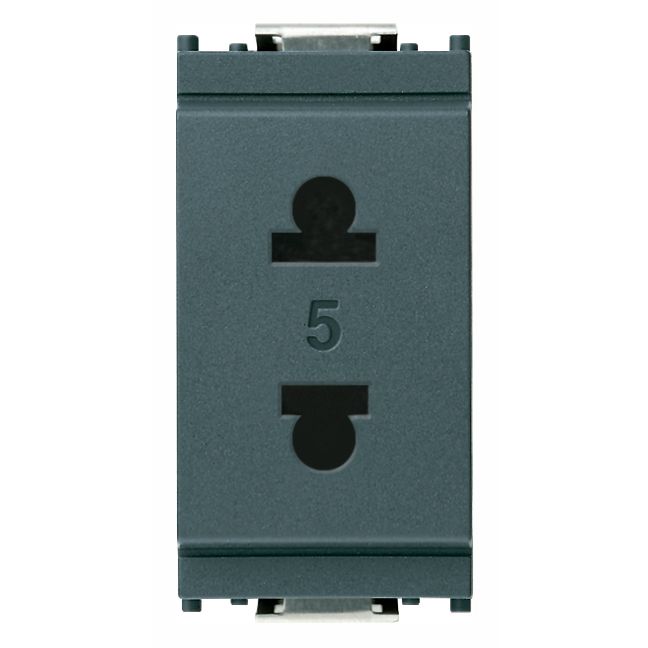 Vimar Idea 2P USA+EU Socket Outlet, 250V, IP20, Flush Mount, Screw Terminal