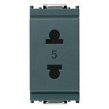 Vimar Idea 2P USA+EU Socket Outlet, 250V, IP20, Flush Mount, Screw Terminal