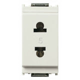 Vimar Idea 2P USA+EU Socket Outlet, 250V, IP20, Flush Mount, Screw Terminal