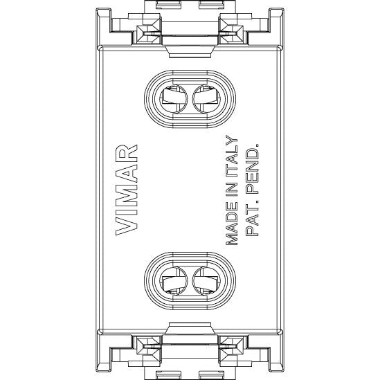 Vimar Idea 2P USA+EU SICURY Socket Outlet, 4.8mm Pins, 250V, IP20
