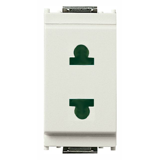 Vimar Idea 2P USA+EU SICURY Socket Outlet, 4.8mm Pins, 250V, IP20