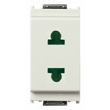 Vimar Idea 2P USA+EU SICURY Socket Outlet, 4.8mm Pins, 250V, IP20