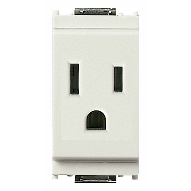 Vimar Idea USA Socket Outlet, 2P+E, 15A 127V, IP20