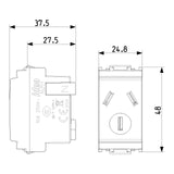 Vimar Idea SICURY Chinese Standard Socket Outlet, 2P+E, 10A 250V, IP20