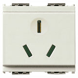 Vimar Idea SICURY Chinese Standard Socket Outlet, 2P+E, 16A 250V, 2 Modules, IP20
