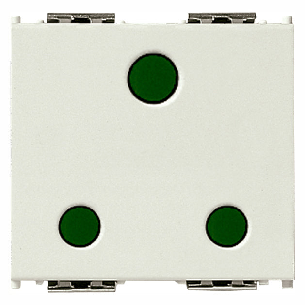 Vimar Idea 2P+E British Standard SICURY Socket Outlet, 16A 250V, 2 Modules, IP20