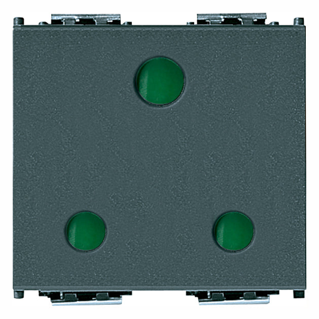 Vimar Idea 2P+E British Standard SICURY Socket Outlet, 16A 250V, 2 Modules, IP20