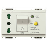 Vimar Idea SICURY Bpresa Socket Outlet, Italian Standard P17/11, 2P+E 16A 250V, C16 RCBO, 10mA, 3 Modules