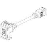 Vimar Idea HDMI 2.1b Socket Outlet, 1-Module, Keystone Fixing, Flush Mount, IP20