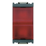 Vimar Idea Prismatic Indicator Unit, For 6.3x28 mm or 7x31 mm Lamps, IP40, 250V, Flush Mount
