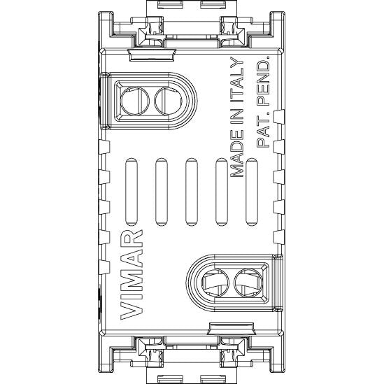 Vimar Idea Fuse Carrier, 1P, 16A 250V, For 5x20 mm and 6.3x32 mm Miniature Fuses