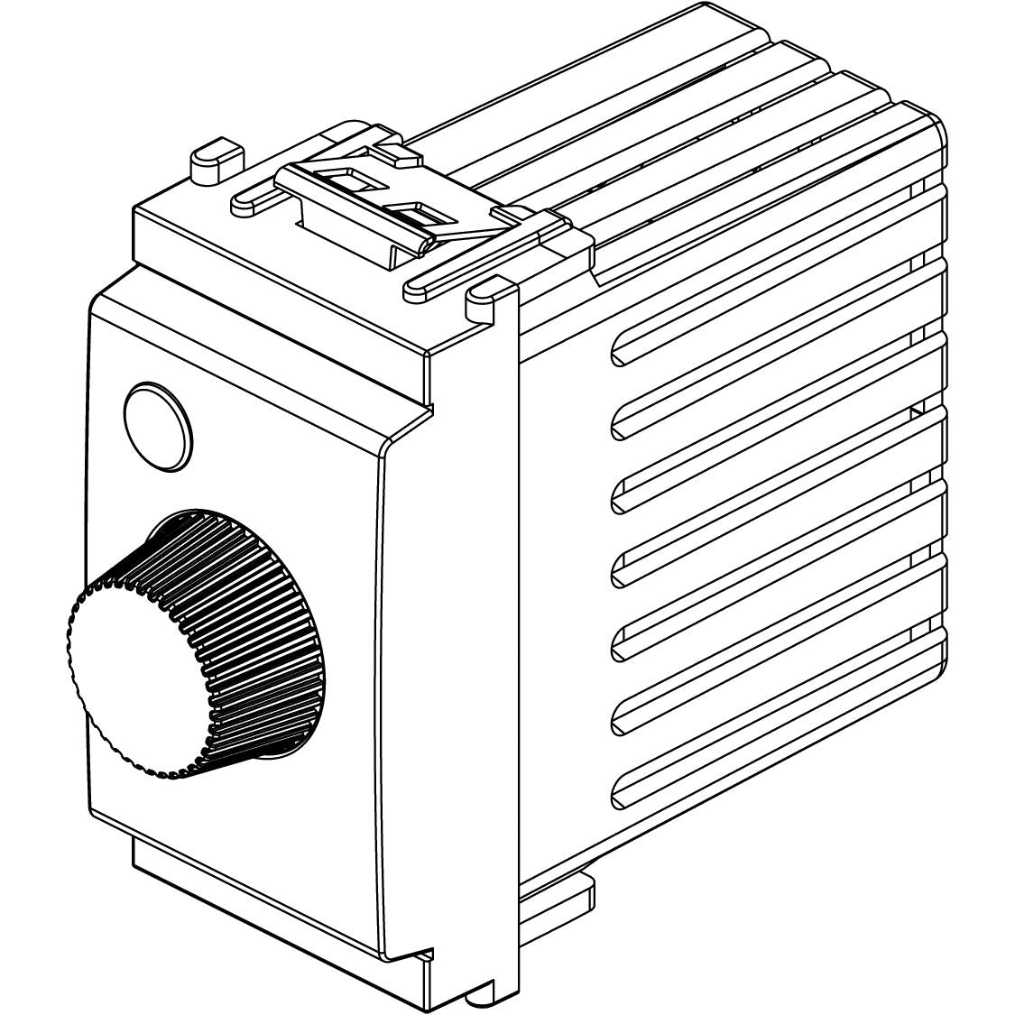Vimar Idea Rotary Dimmer, 120V 50-60Hz, 30-500W, 30-300VA, IP40