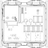 Vimar Idea KNX Thermostat, 2-Zone, 4A 24V Relay Output, IP40