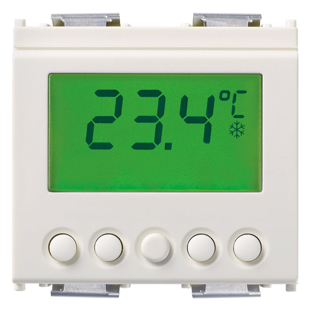 Vimar Idea By-me Plus Thermostat with Display, 2 Modules, 29V, TP Bus