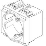 Vimar Idea German SICURY Socket Outlet, 2P+E, 16A 250V, IP20, 2 Reduced Modules