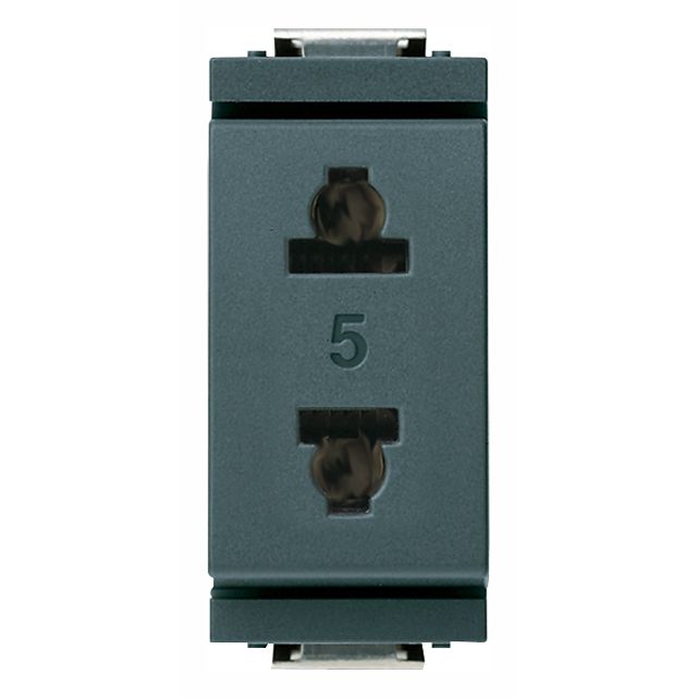 Vimar - Idea 17044 USA+EU Socket Outlet - 2P 15 A 250 V, IP20, Plastic