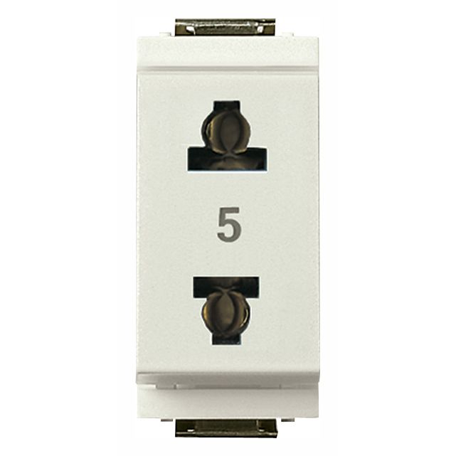 Vimar - Idea 17044 USA+EU Socket Outlet - 2P 15 A 250 V, IP20, Plastic