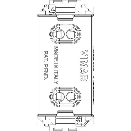 Vimar - Idea 17044 USA+EU Socket Outlet - 2P 15 A 250 V, IP20, Plastic