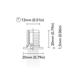 BCM - Detroit 20 Courtesy Light - 0.5W, 8-32V, IP66, Wide Beam