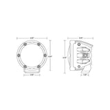 RIGID Industries - 360 Series Pro Lens - Amber, 9-36V, IP68, 50,000h, 28W