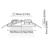 BCM - Miami 70 Downlight - 2W, 8-32V, IP66, Opal Screen, Wide Beam