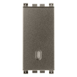 Vimar Arké 1-Way Switch, 1P 16AX 250V, Lightable, Replaceable Button