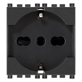 Vimar Arké SICURY Universal Socket Outlet, Italian Standard P40, 2P+E, 16A 250V